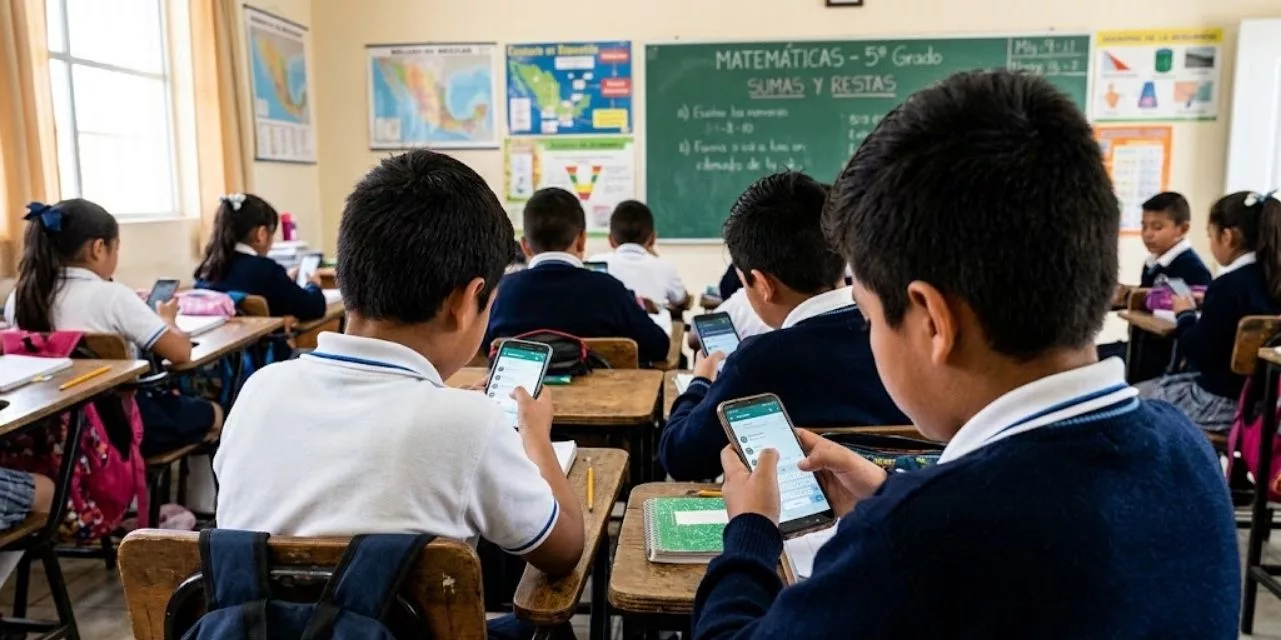 SEP evalúa prohibir celulares en escuelas según edad