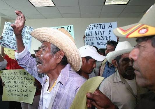 Comuneros de Chimalapas llegan a ejido Díaz Ordaz