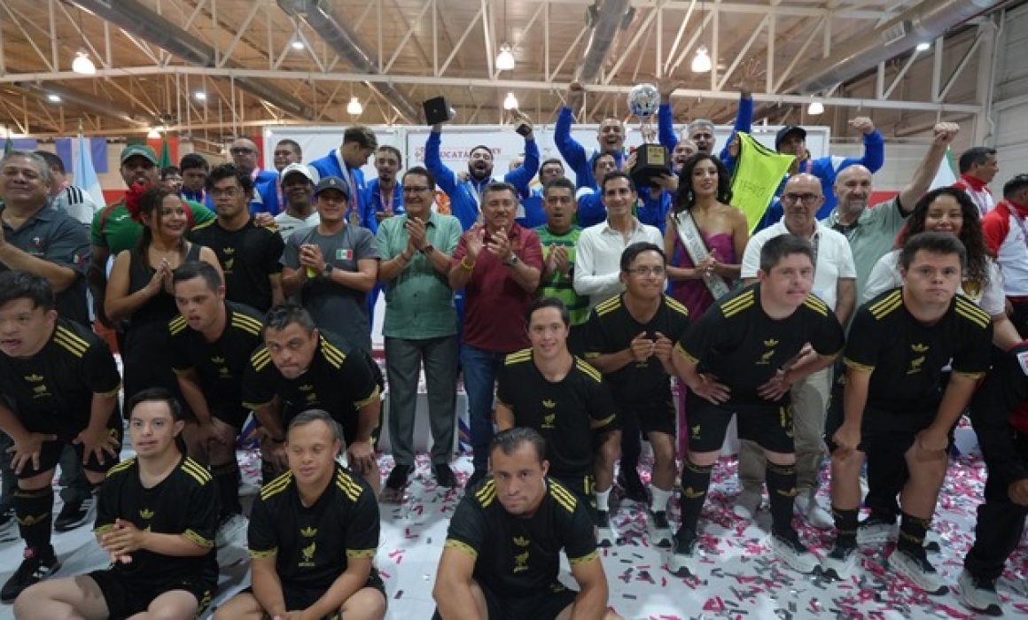 Clausuran la Copa del Mundo de Futsal Down Yucatán 2026