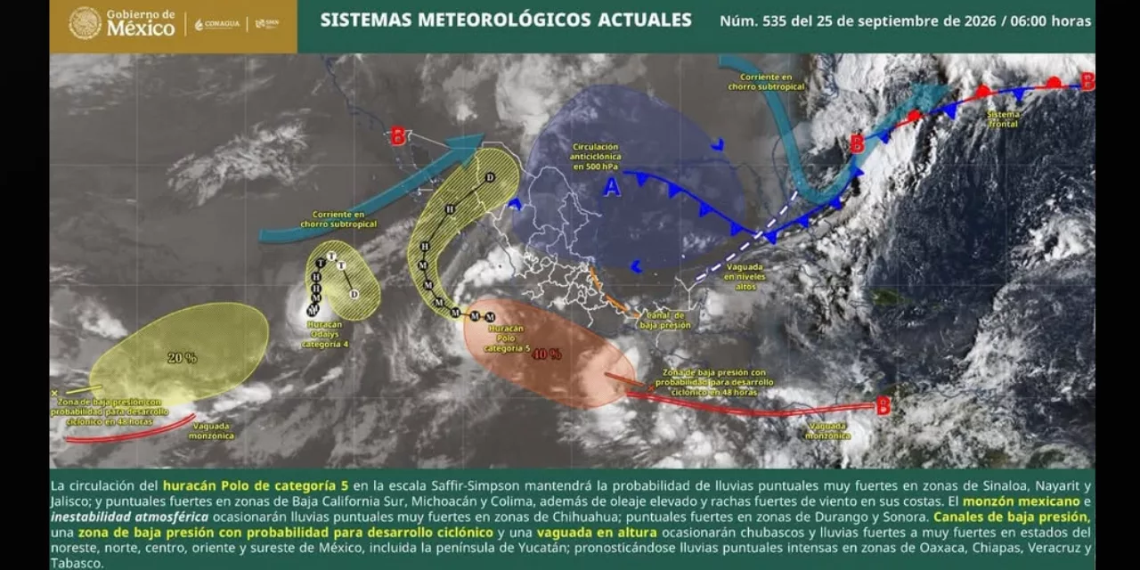 Oaxaca vigila posible ciclón en el golfo de Tehuantepec