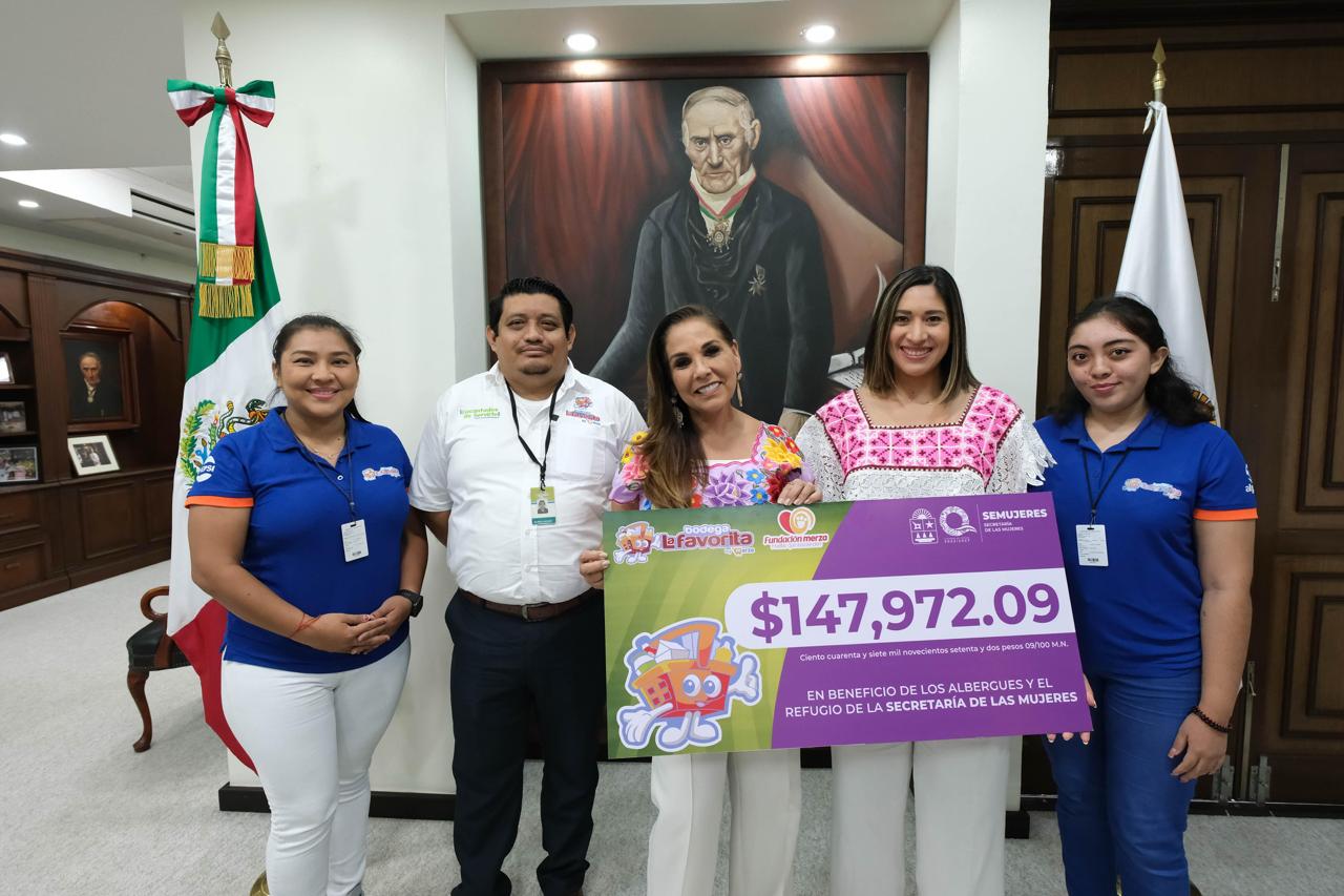 Donan 147 mil pesos a refugios de mujeres en Quintana Roo